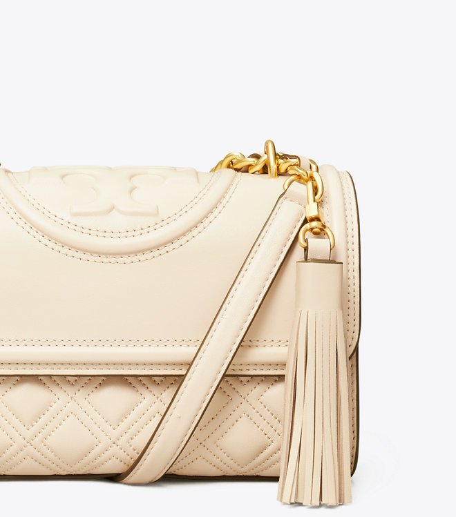 Tory Burch Fleming Small Convertible Shoulder Bag New Cream - Image 3