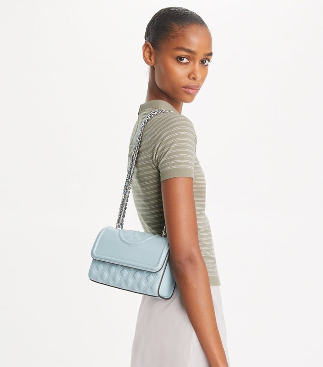 Tory Burch Fleming Small Convertible Shoulder Bag Mist - Image 5