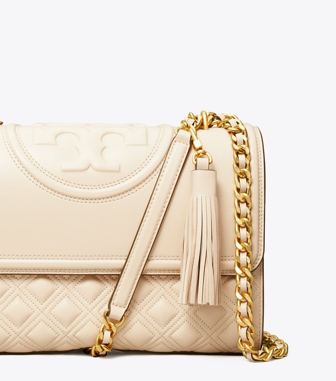 Tory Burch Fleming Convertible Shoulder Bag New Cream - Image 2