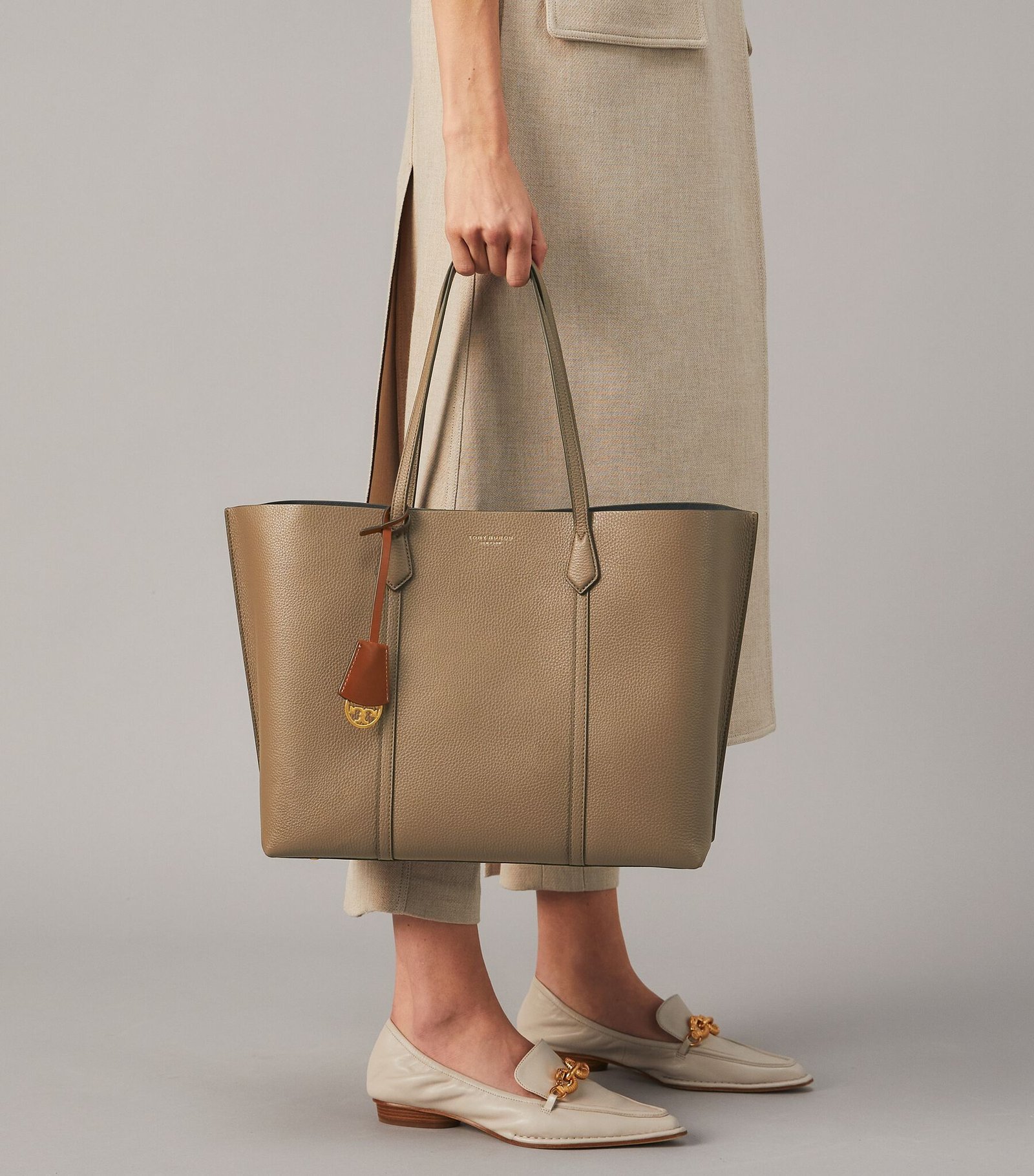 Tory Burch Perry Triple-compartment Tote Bag Clam Shell - Image 5