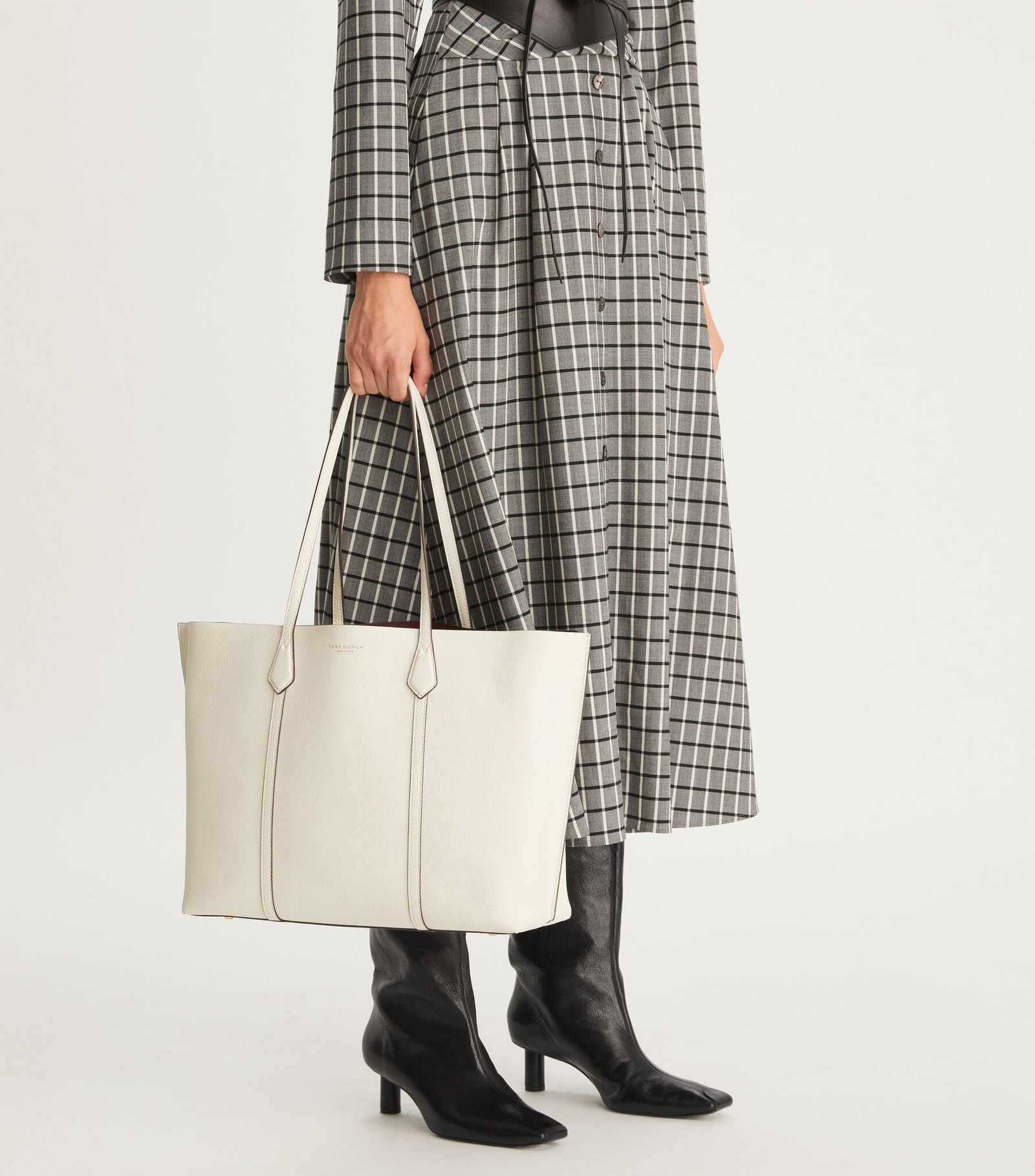 Tory Burch Perry Triple-compartment Tote Bag New Ivory - Image 4