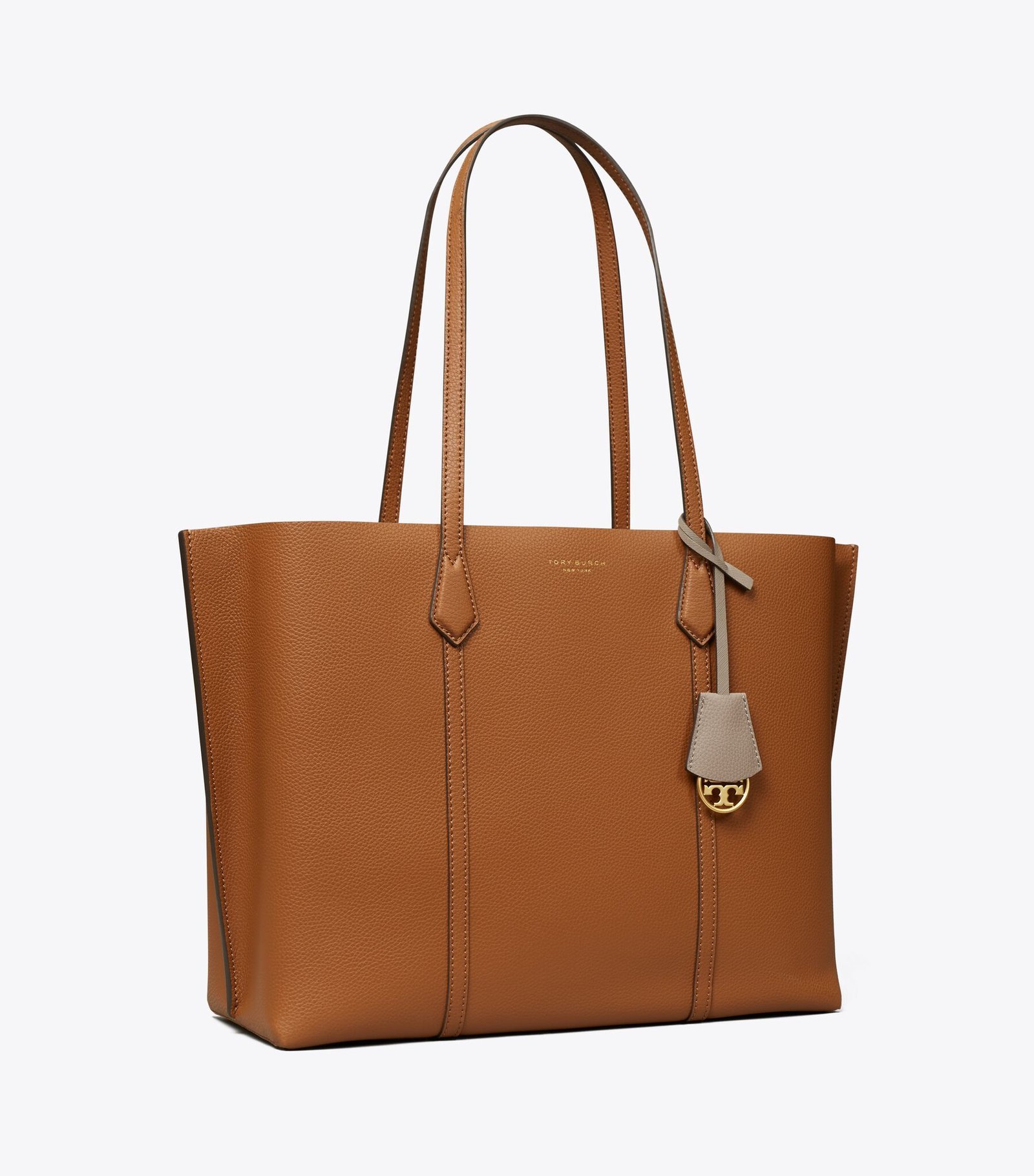 Tory Burch Perry Triple-compartment Tote Bag Light Umber - Image 2