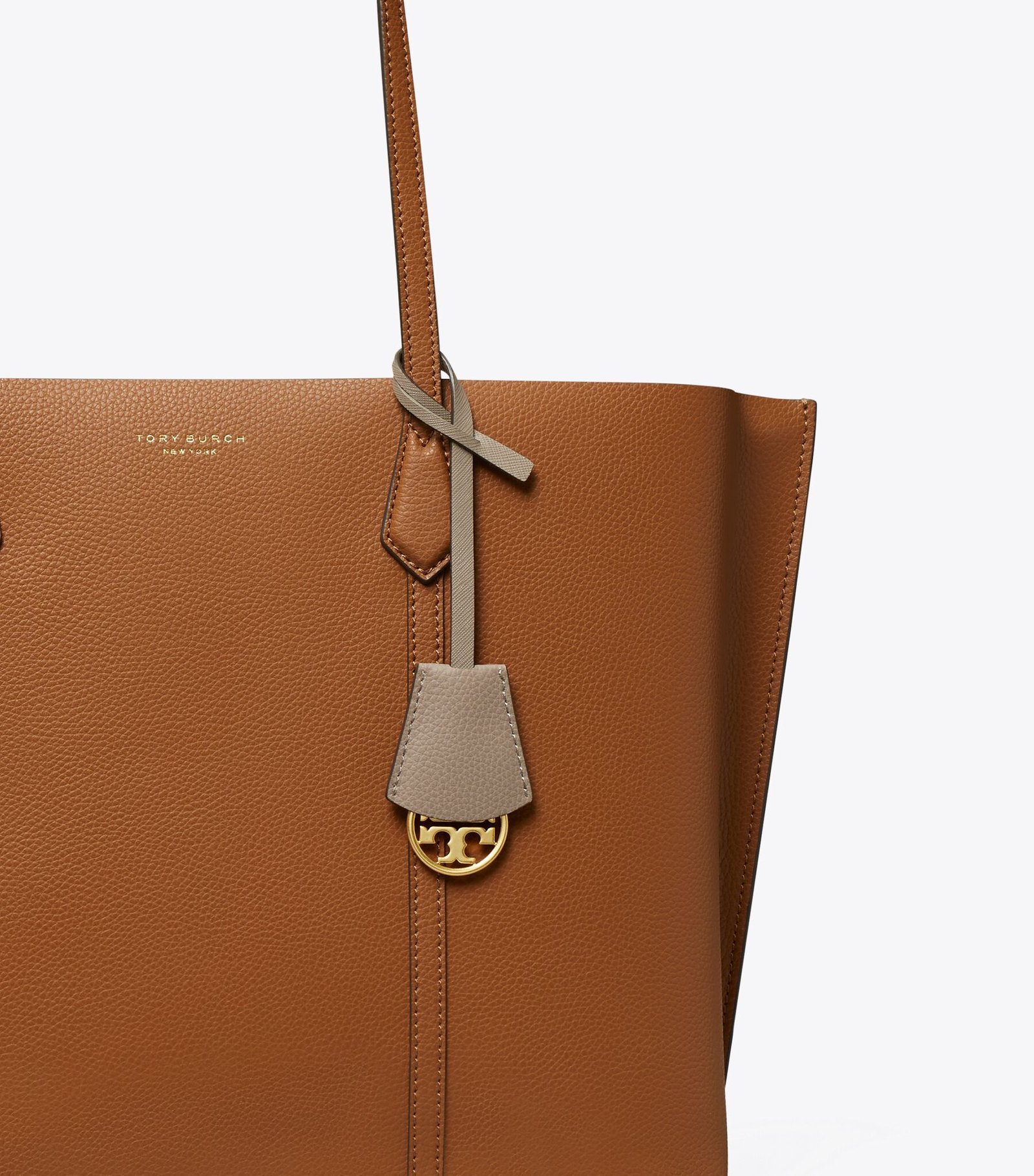 Tory Burch Perry Triple-compartment Tote Bag Light Umber - Image 3