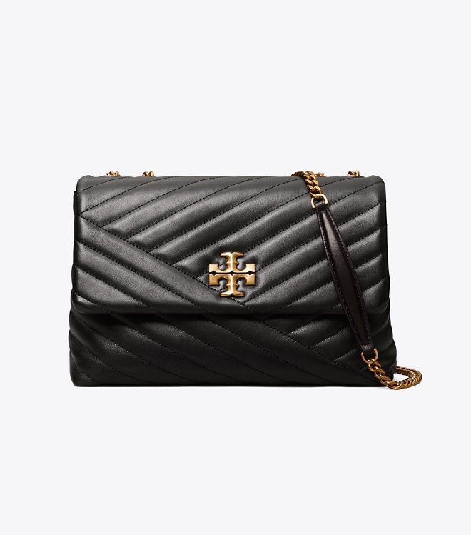 Tory Burch Kira Chevron-Quilted Convertible Shoulder Bag Black - Image 2
