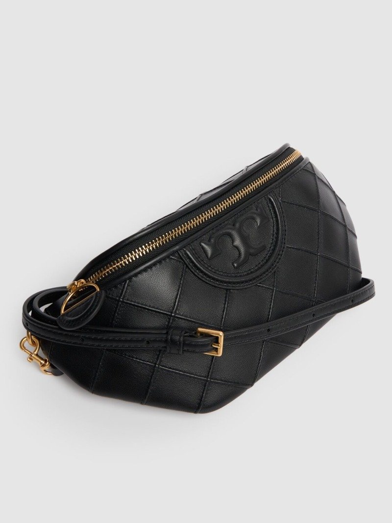 Tory Burch Fleming Soft Convertible Belt Bag Black - Image 4
