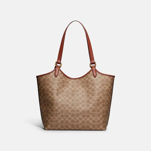 Coach Day Tote in Signature Canvas - Image 3