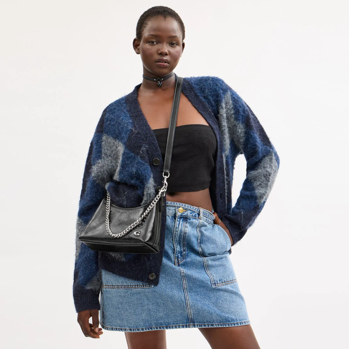 Coach Juliet Shoulder Bag 25 Black Glaze - Image 6