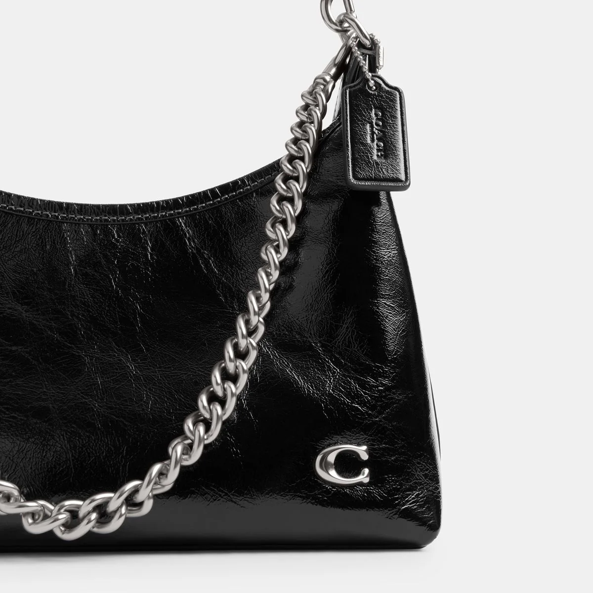 Coach Juliet Shoulder Bag 25 Black Glaze - Image 9