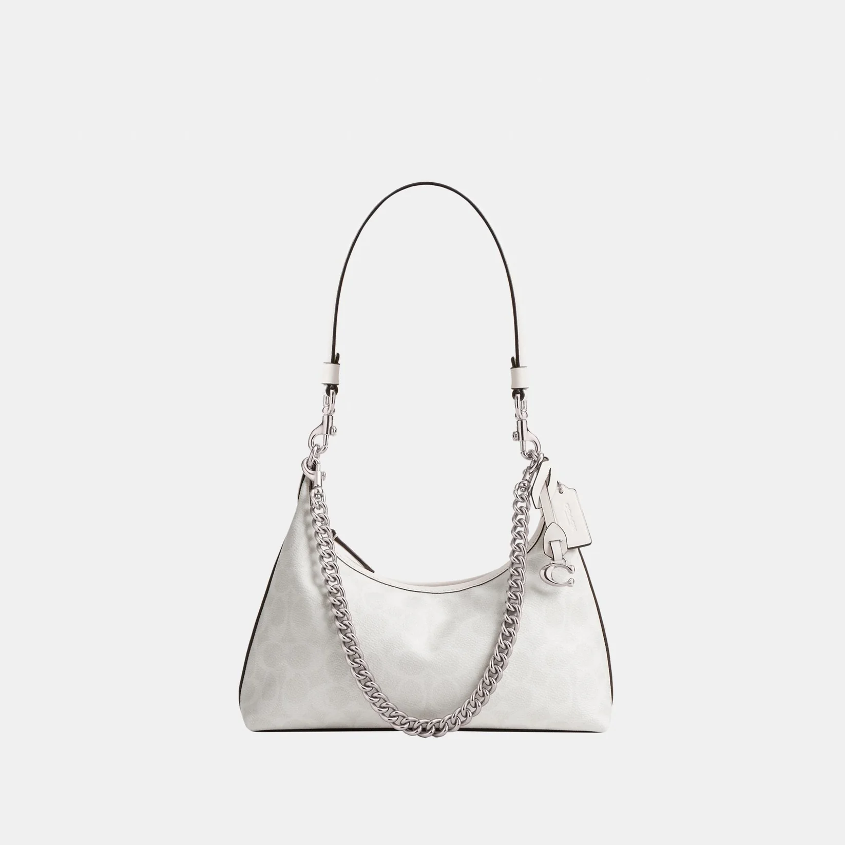 Coach Juliet Shoulder Bag 25 In Signature Canvas White Chalk
