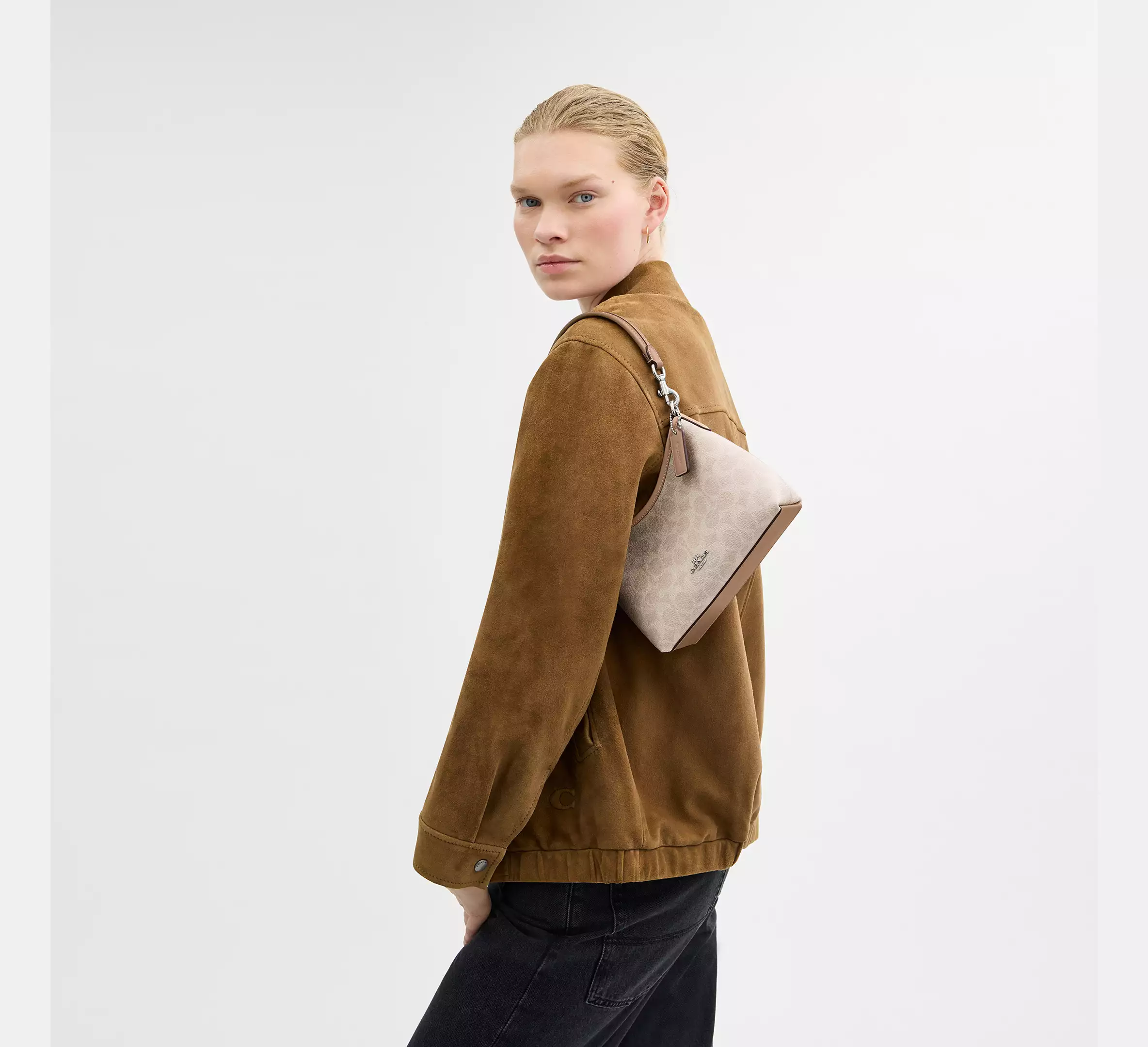 Coach Laurel Small Shoulder Bag In Signature Canvas - Image 3