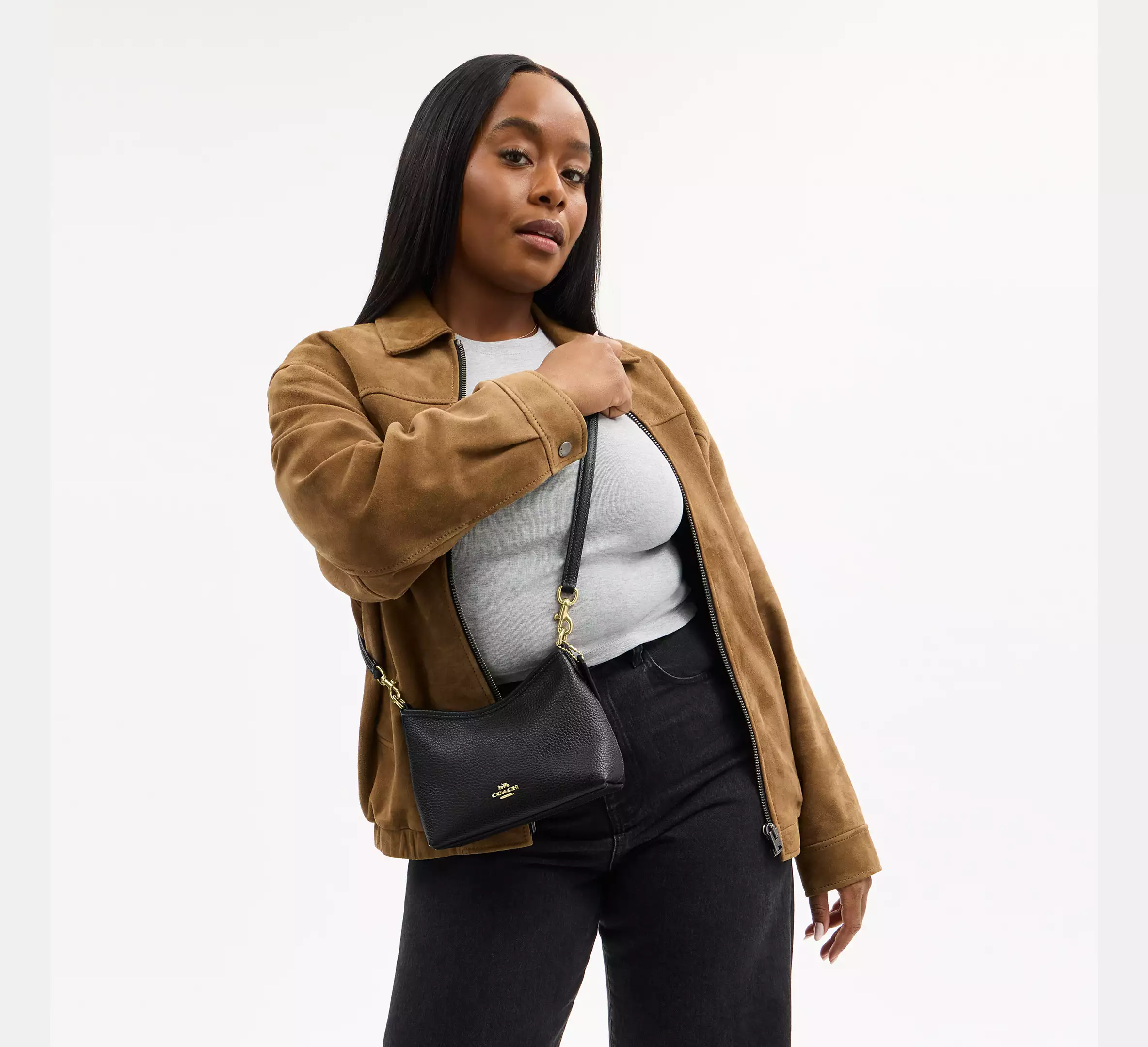 Coach Laurel Small Shoulder Bag Black - Image 4