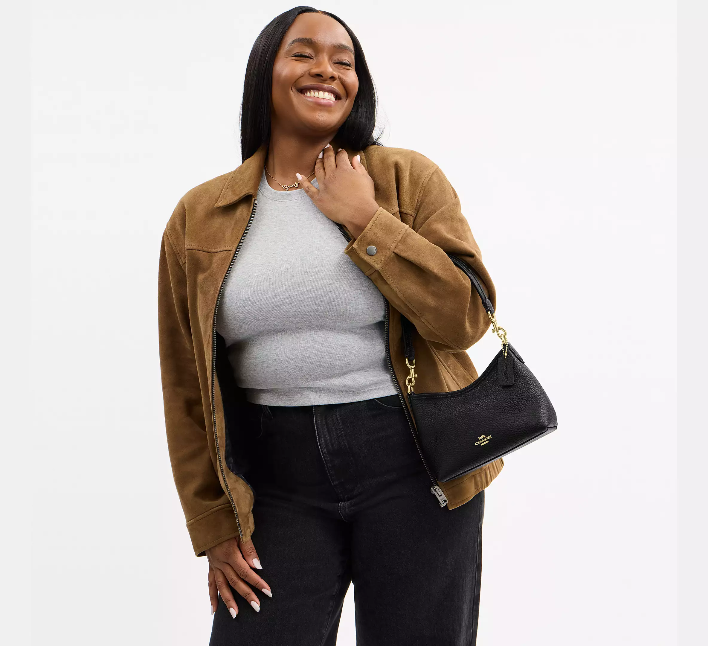 Coach Laurel Small Shoulder Bag Black - Image 3