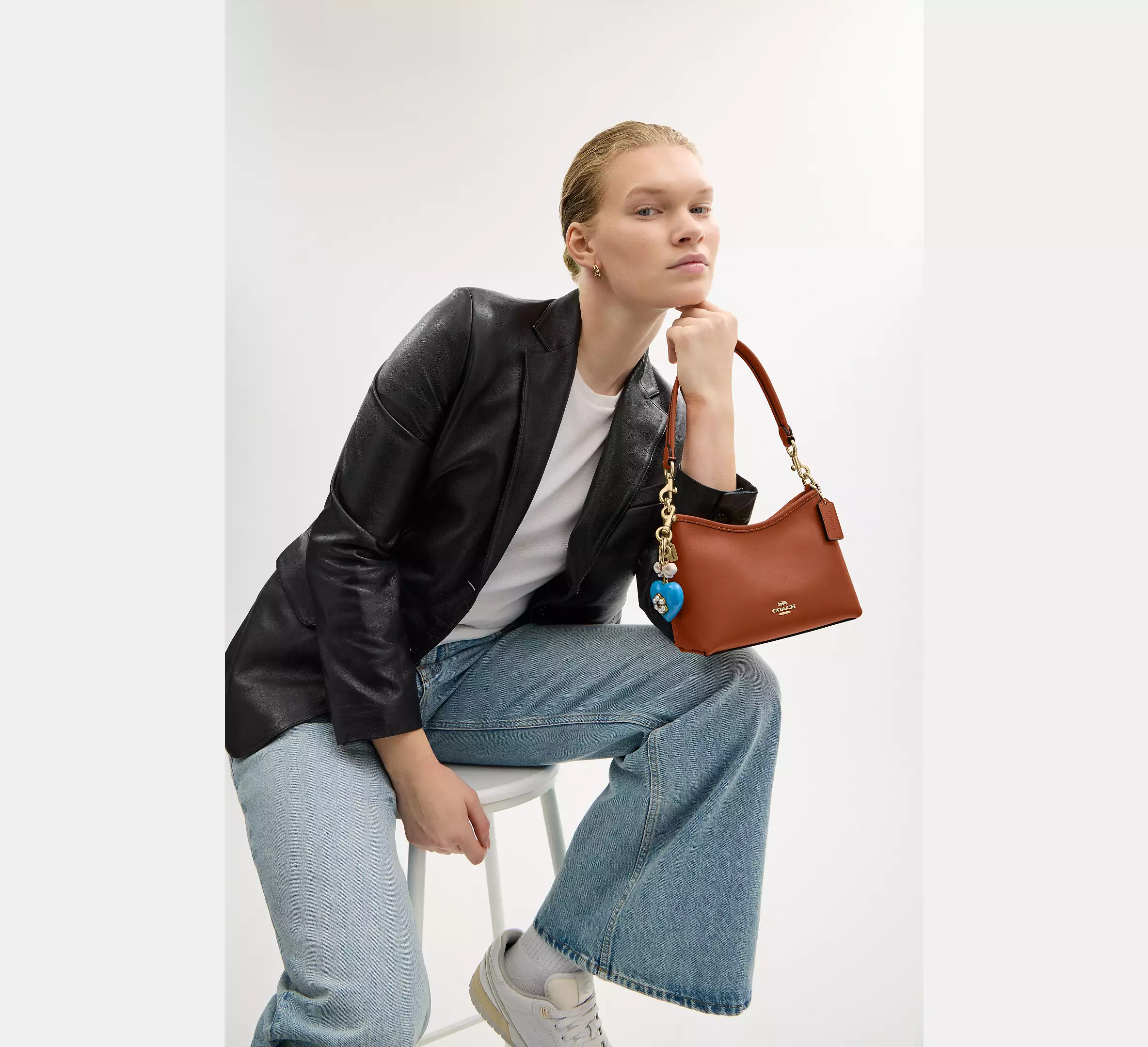 Coach Laurel Small Shoulder Bag Tan - Image 8