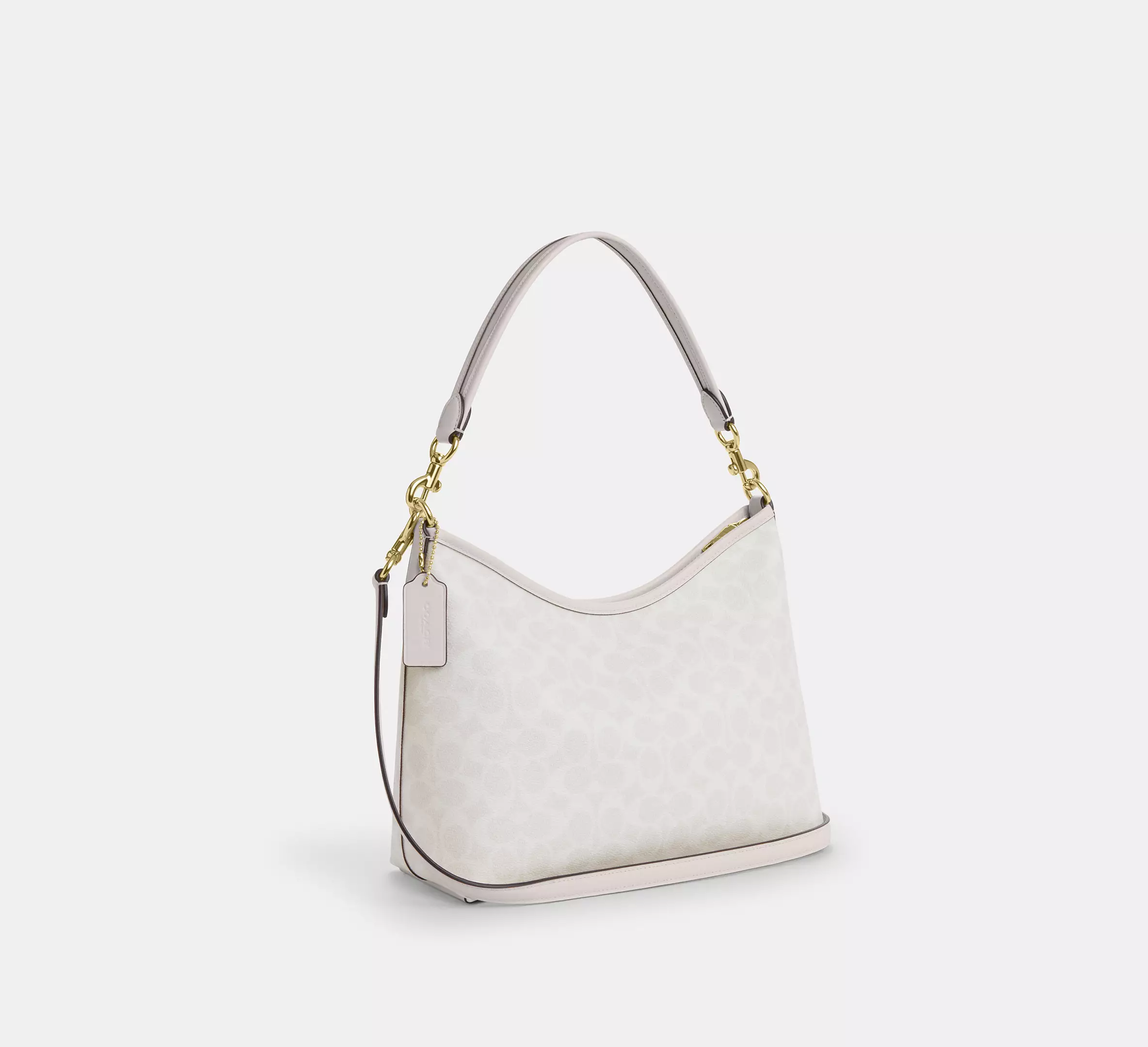 Coach Laurel Shoulder Bag In Signature Canvas White Chalk - Image 2