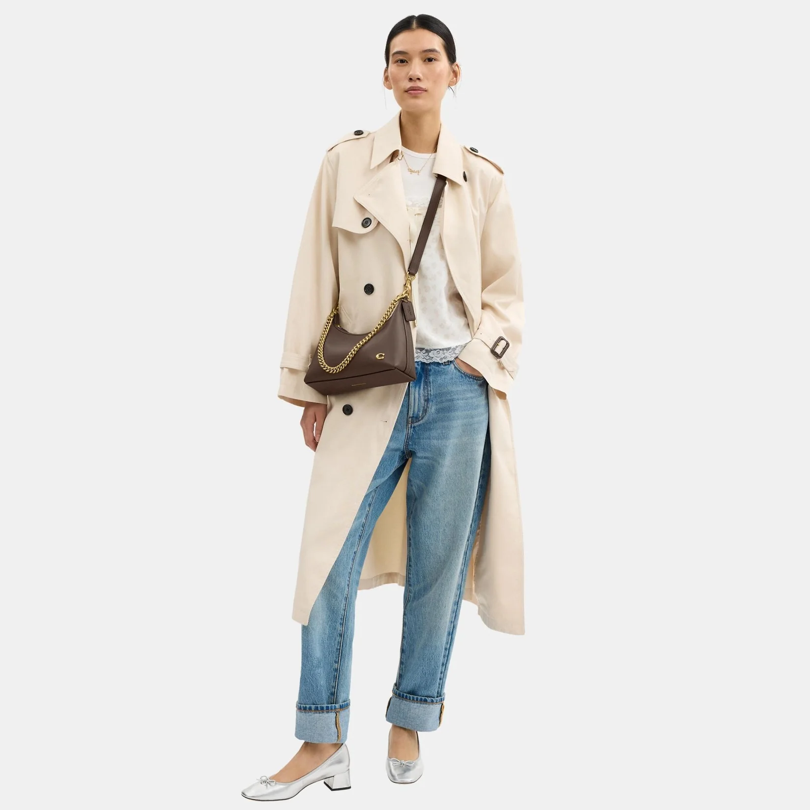 Coach Juliet Shoulder Bag 25 Dark Stone - Image 5