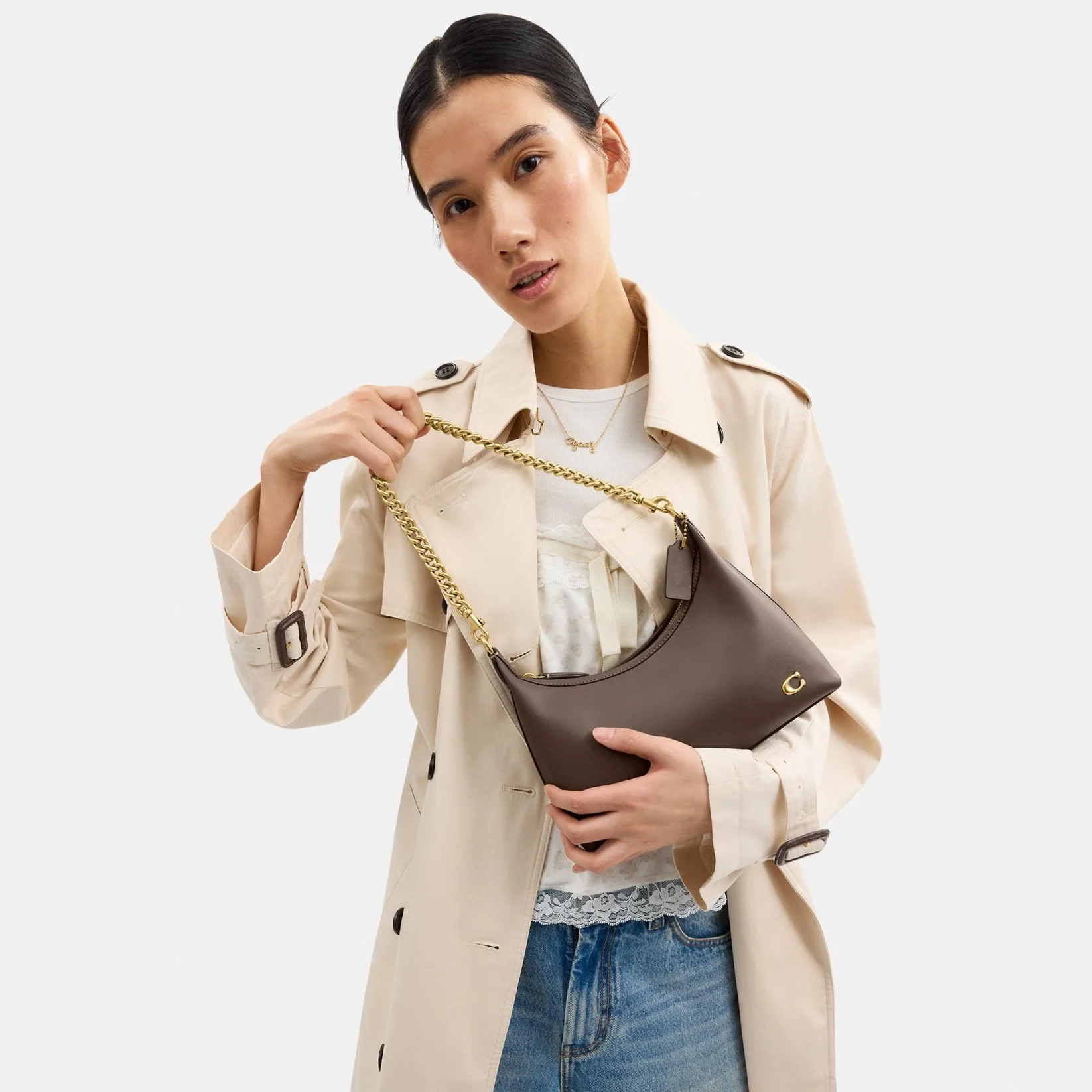 Coach Juliet Shoulder Bag 25 Dark Stone - Image 8