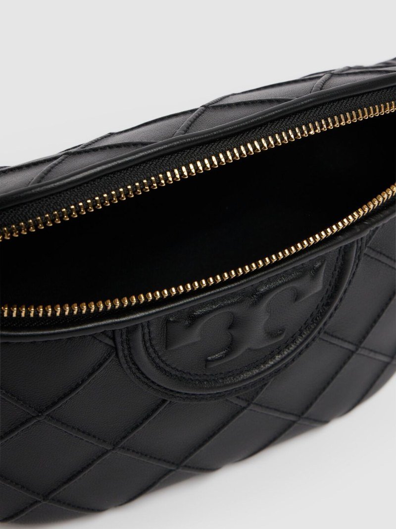 Tory Burch Fleming Soft Convertible Belt Bag Black - Image 7