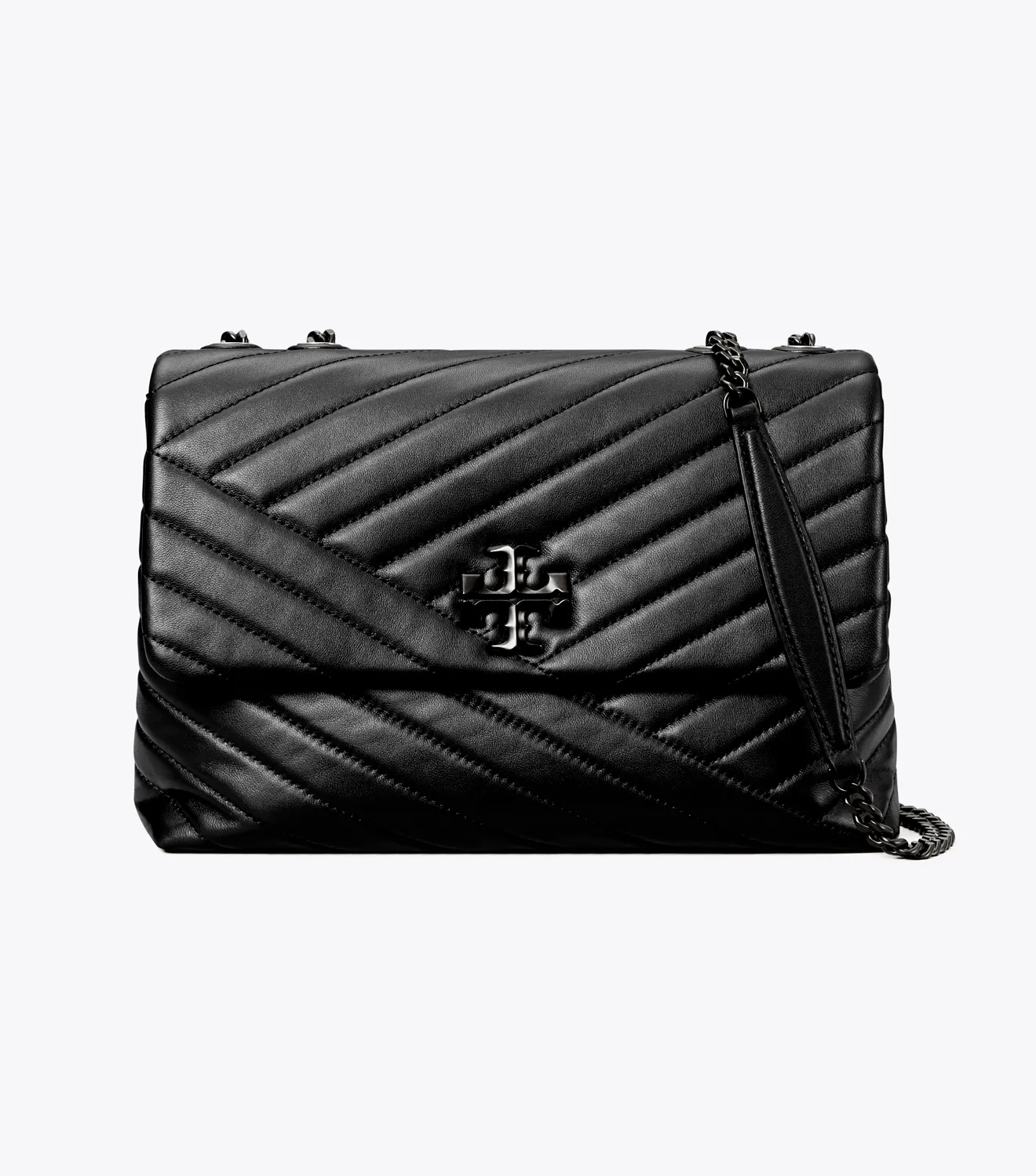 Tory Burch Kira Chevron-Quilted Convertible Shoulder Bag Black Dark - Image 2