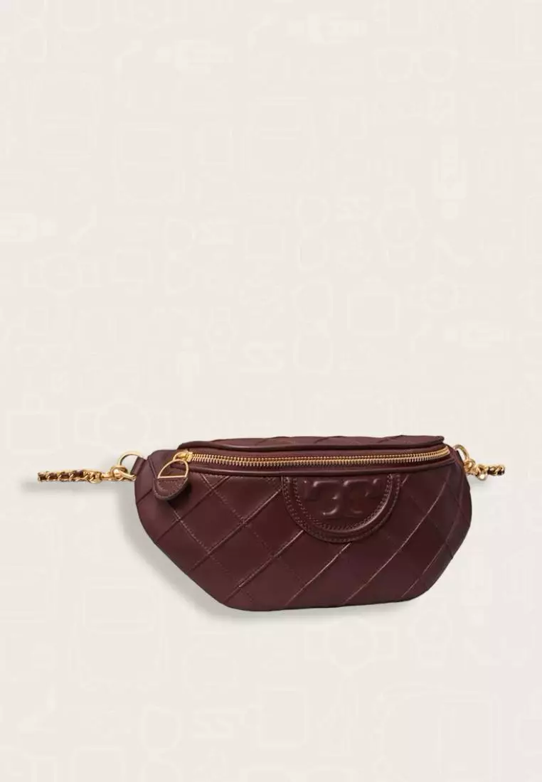 Tory Burch Fleming Soft Convertible Belt Bag Wine - Image 2