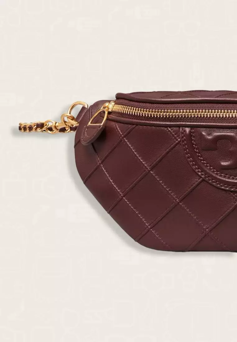 Tory Burch Fleming Soft Convertible Belt Bag Wine - Image 5