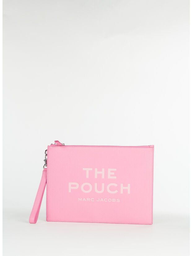 MARC JACOBS The Large Leather Pouch Ribbon Pink