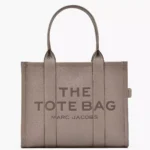 THE Marc Jacobs LEATHER LARGE TOTE BAG Cement