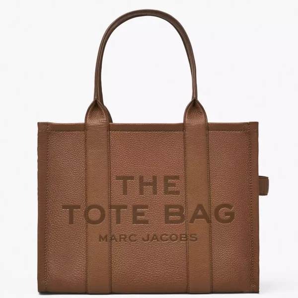 THE Marc Jacobs LEATHER LARGE TOTE BAG Argan Oil