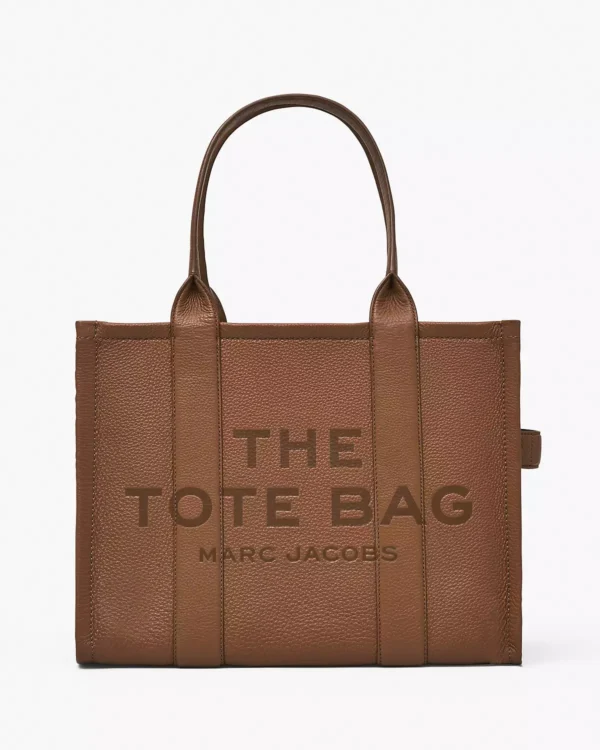 THE Marc Jacobs LEATHER LARGE TOTE BAG Argan Oil