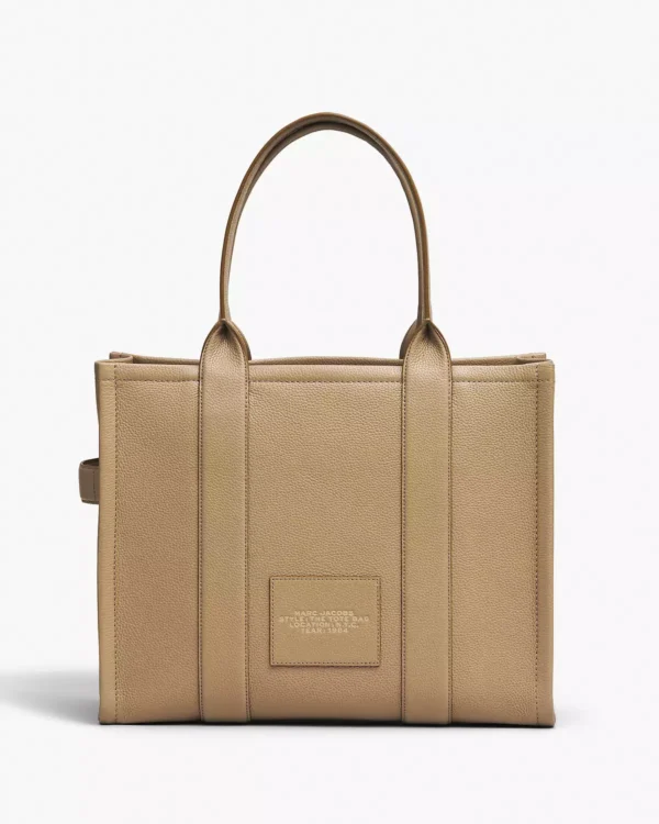 THE Marc Jacobs LEATHER LARGE TOTE BAG Camel - Image 3