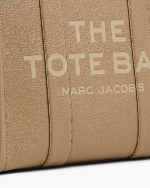 THE Marc Jacobs LEATHER LARGE TOTE BAG Camel - Image 5