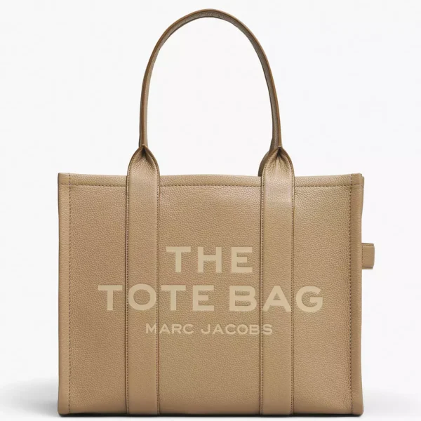 THE Marc Jacobs LEATHER LARGE TOTE BAG Camel