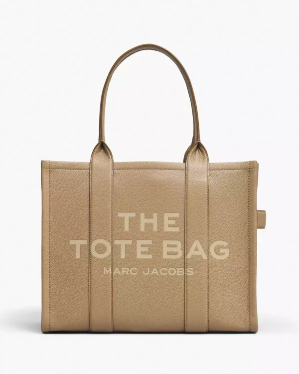 THE Marc Jacobs LEATHER LARGE TOTE BAG Camel