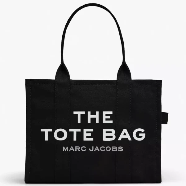 THE Marc Jacobs CANVAS LARGE TOTE BAG Black