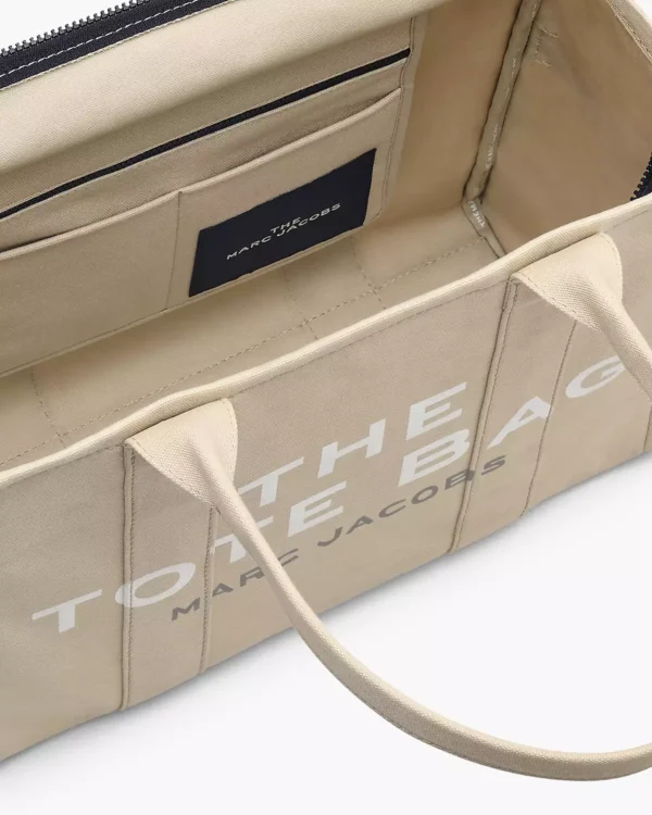 THE Marc Jacobs CANVAS LARGE TOTE BAG Beige - Image 7