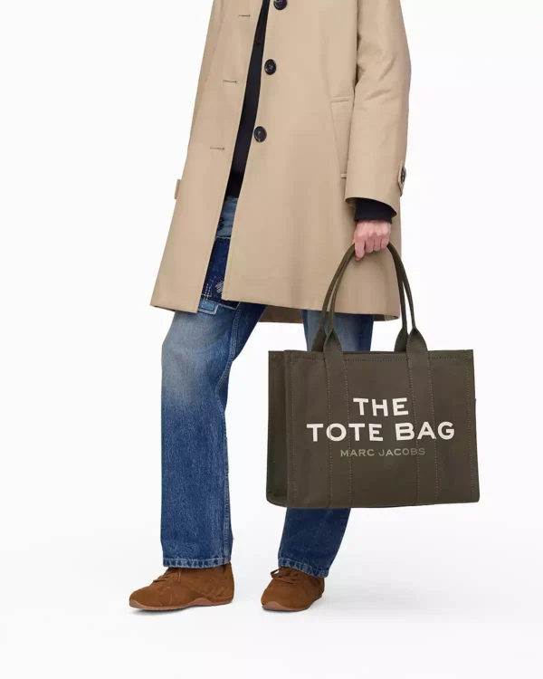 THE Marc Jacobs CANVAS LARGE TOTE BAG Forest - Image 7