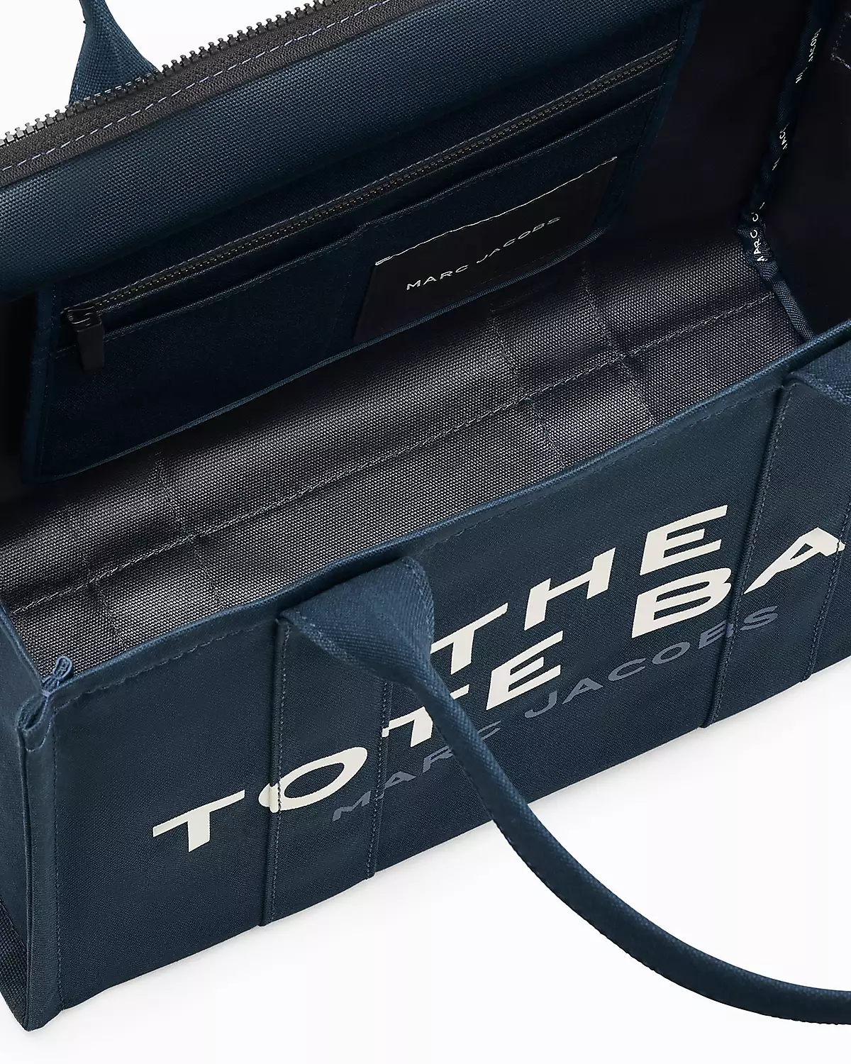 THE Marc Jacobs CANVAS LARGE TOTE BAG Blue Sea - Image 7