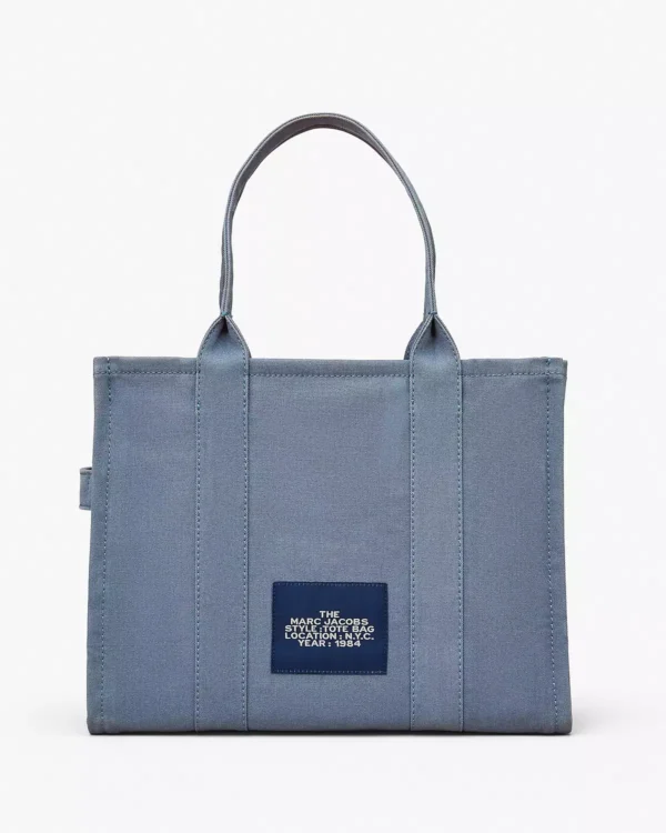 THE Marc Jacobs CANVAS LARGE TOTE BAG Blue Shadow - Image 3