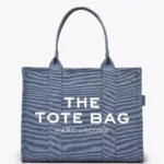 THE Marc Jacobs CANVAS LARGE TOTE BAG Blue Shadow