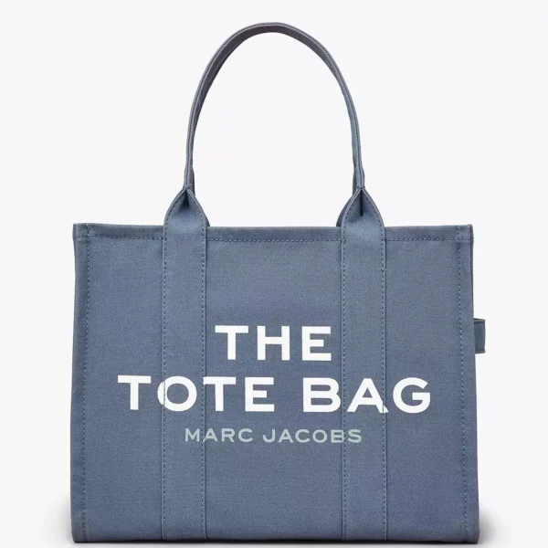 THE Marc Jacobs CANVAS LARGE TOTE BAG Blue Shadow