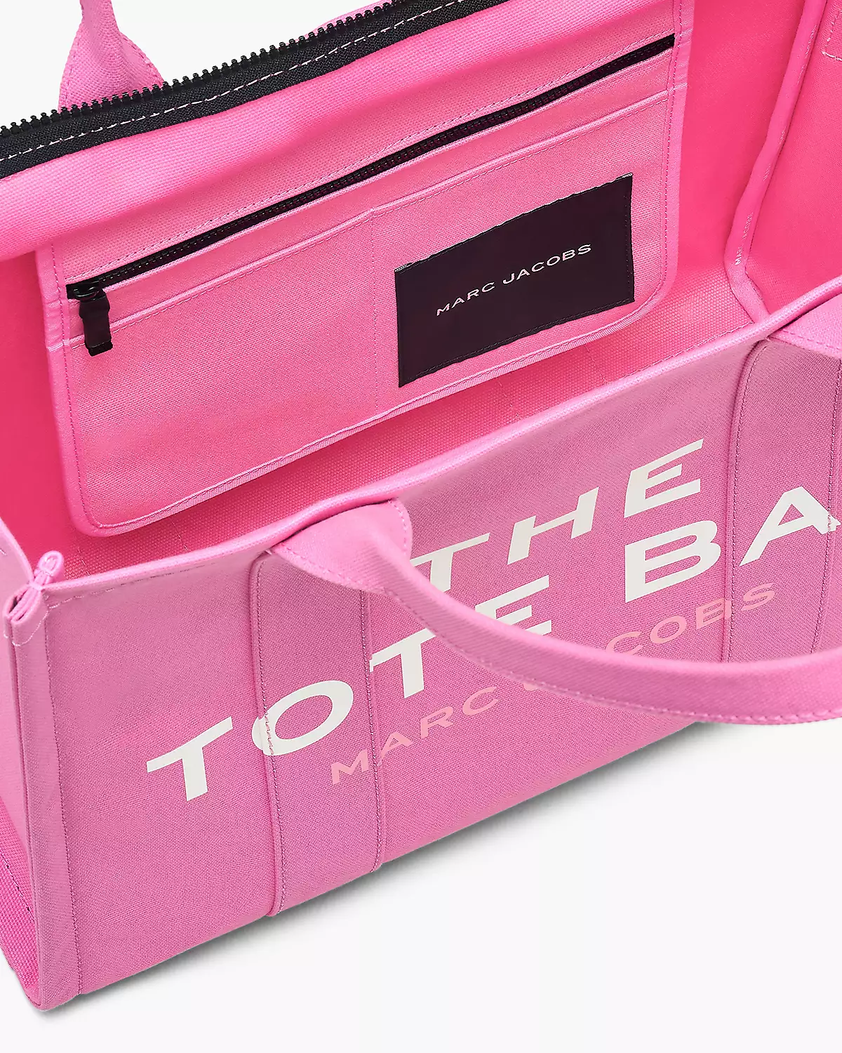THE Marc Jacobs CANVAS LARGE TOTE BAG Bow Pink - Image 6