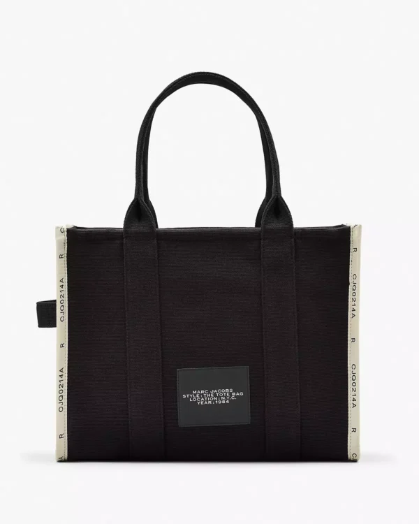 THE Marc Jacobs JACQUARD LARGE TOTE BAG Black - Image 3