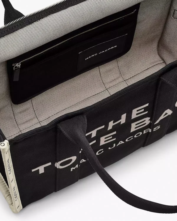 THE Marc Jacobs JACQUARD LARGE TOTE BAG Black - Image 5
