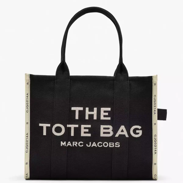THE Marc Jacobs JACQUARD LARGE TOTE BAG Black