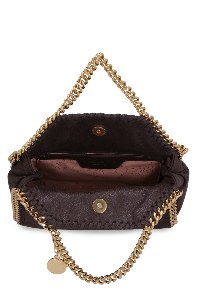 Stella McCartney Falabella Tiny Tote Bag Brown - Image 6