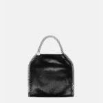 Stella McCartney Falabella Tiny Tote Bag Black Silver