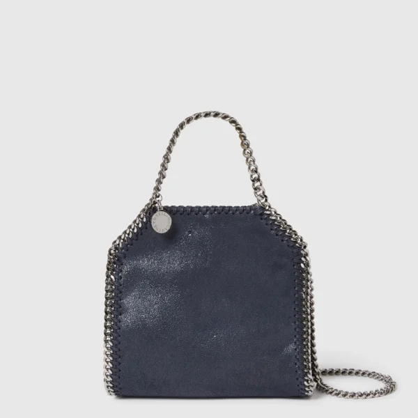 Stella McCartney Falabella Tiny Tote Bag Black Midnight