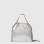 Stella McCartney Falabella Tiny Tote Bag Black Silver