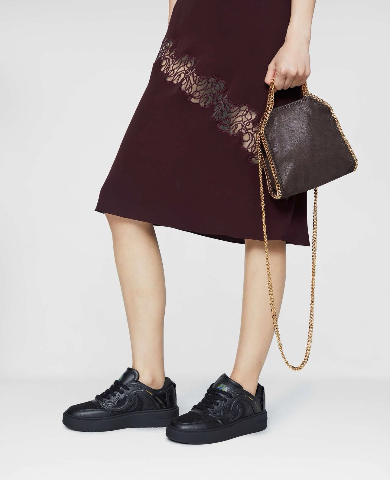 Stella McCartney Falabella Tiny Tote Bag Brown - Image 2