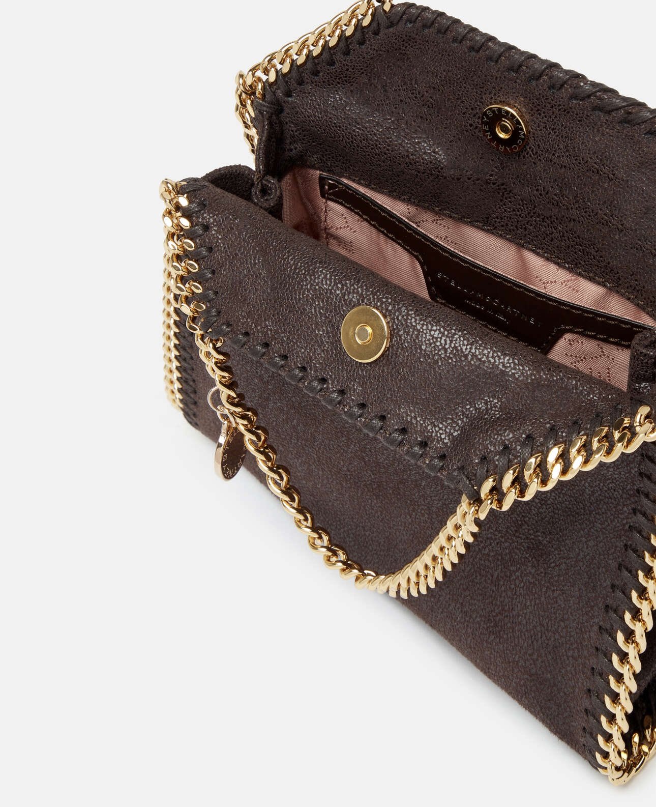 Stella McCartney Falabella Tiny Tote Bag Brown - Image 4