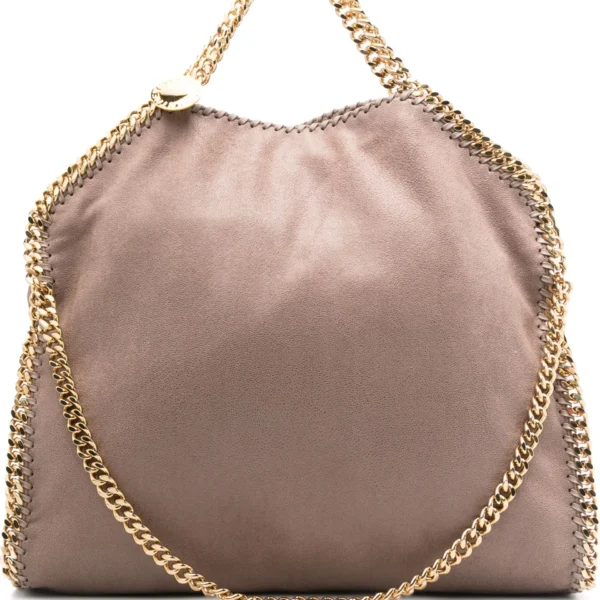 Stella McCartney Falabella chain-trimmed tote bag Moss